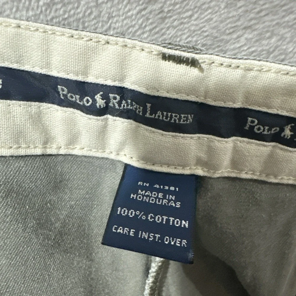 Vintage Polo Ralph Lauren Pleated Front Men's Chino Pants Size 36x32 Green